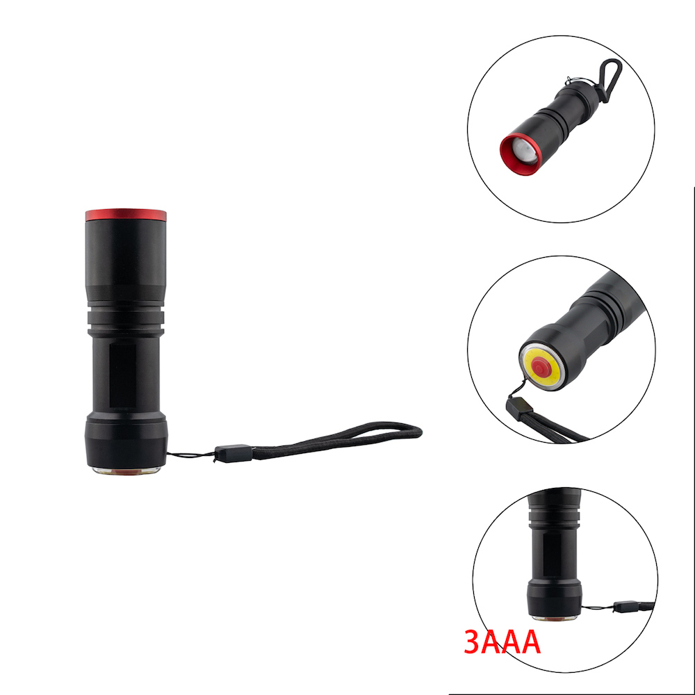 COB LED Flashlight with Emergency Light 12-CH1875