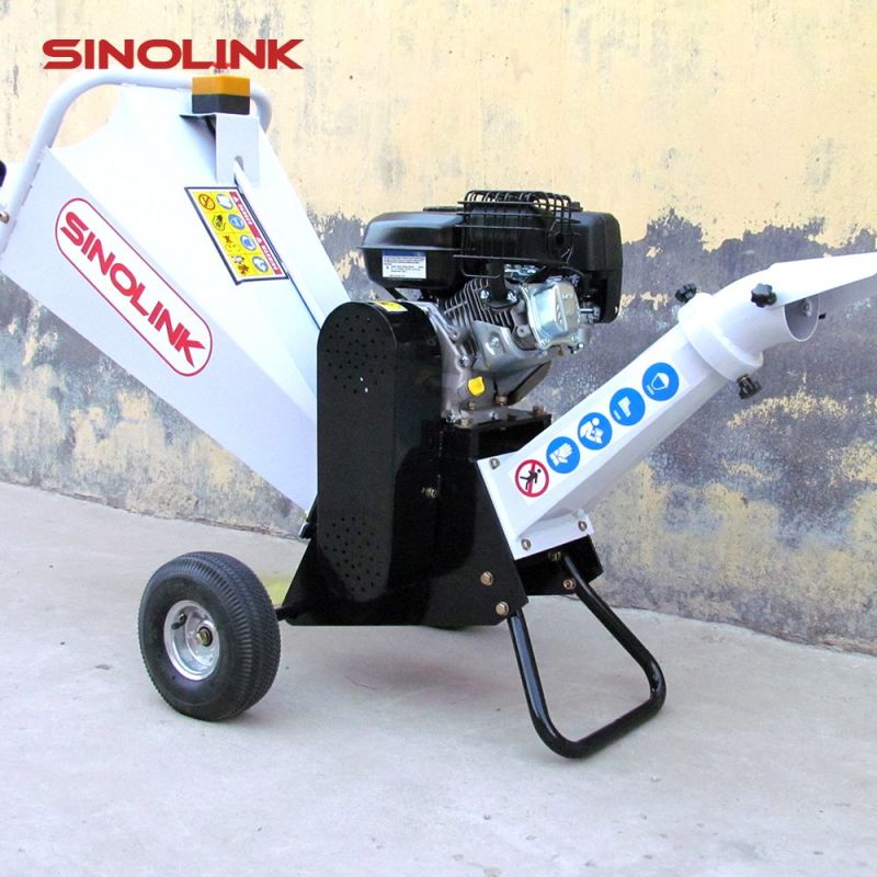 Professional Manufacturer Ce Approved Forestry 6.5HP Wood Log Shredder Chipper