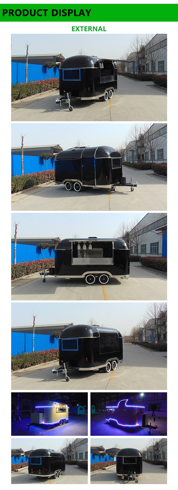 Customized Chinese Towable Food Van with Professional Craftsmanship
