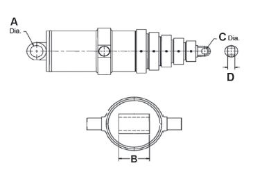 Single Acting Telescopic Cylinders Custom Hoist Telescopic Cylinder