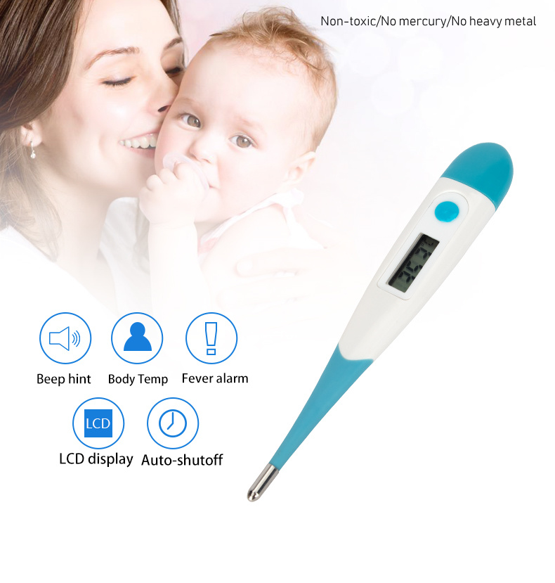 Ce FDA Approval Flexible Waterproof Digital Thermometer (PC130)