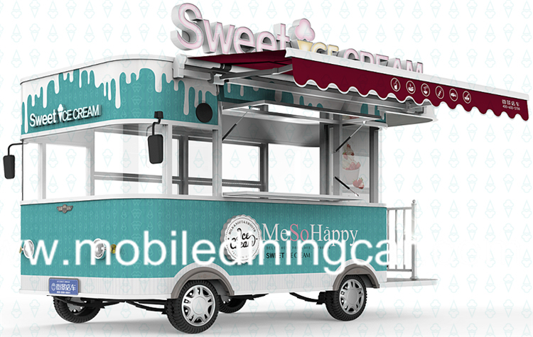 China-Made Durable Small Mobile Electric Ice Cream Cart for Sale