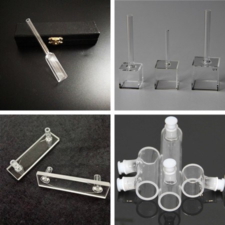 3.5ml Flow Quartz Cell Cuvette with Teflon Tubes