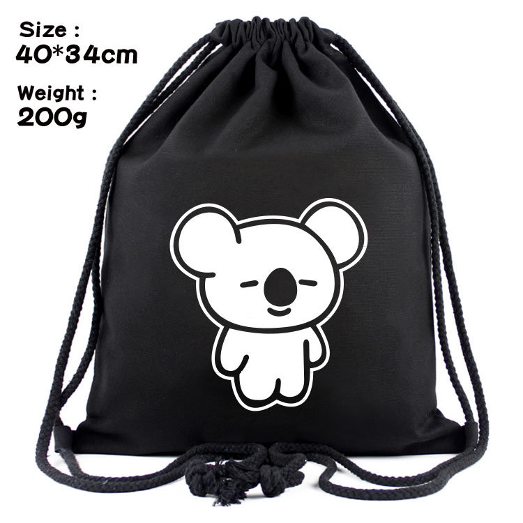 Hot Bag Satchel Bts Canvas Backpack Student Bag