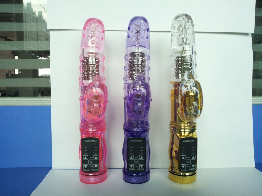 12 Speeds Rabbit Rotating G-Spot Vibrating Dildo Vibrator for Women