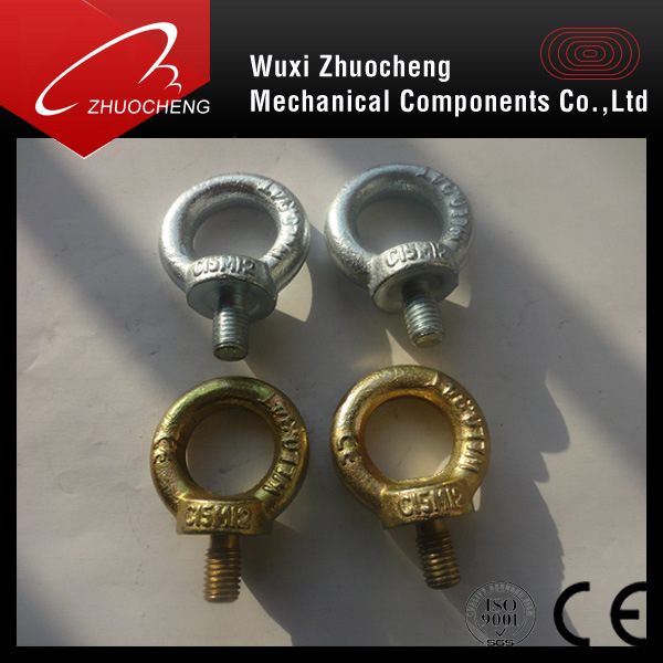 Heavy Duty Zinc Plated DIN580 Eye Bolt with DIN582 Eye Nut