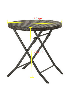 PE Rattan Chair Plastic Wood Desk Set Rattan Furniture