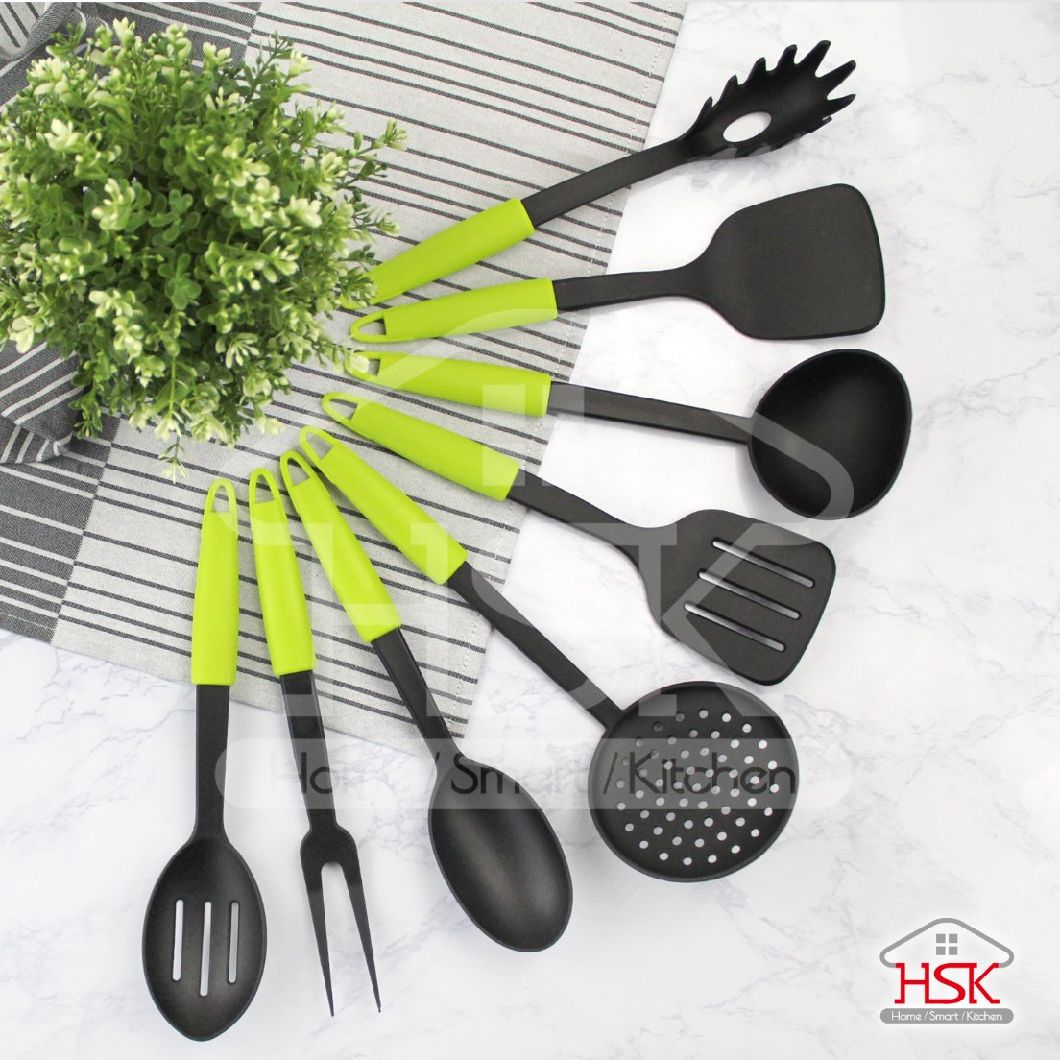 Nylon Kitchen Utensil Set Green Handle - Kitchenware Gift Set Zm-Sset002