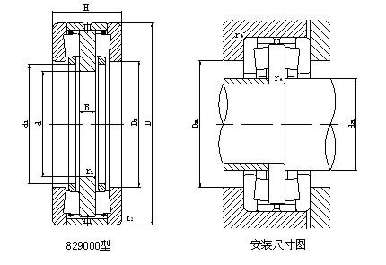 Two - Way Double Row Thrust Tapered Roller Bearings