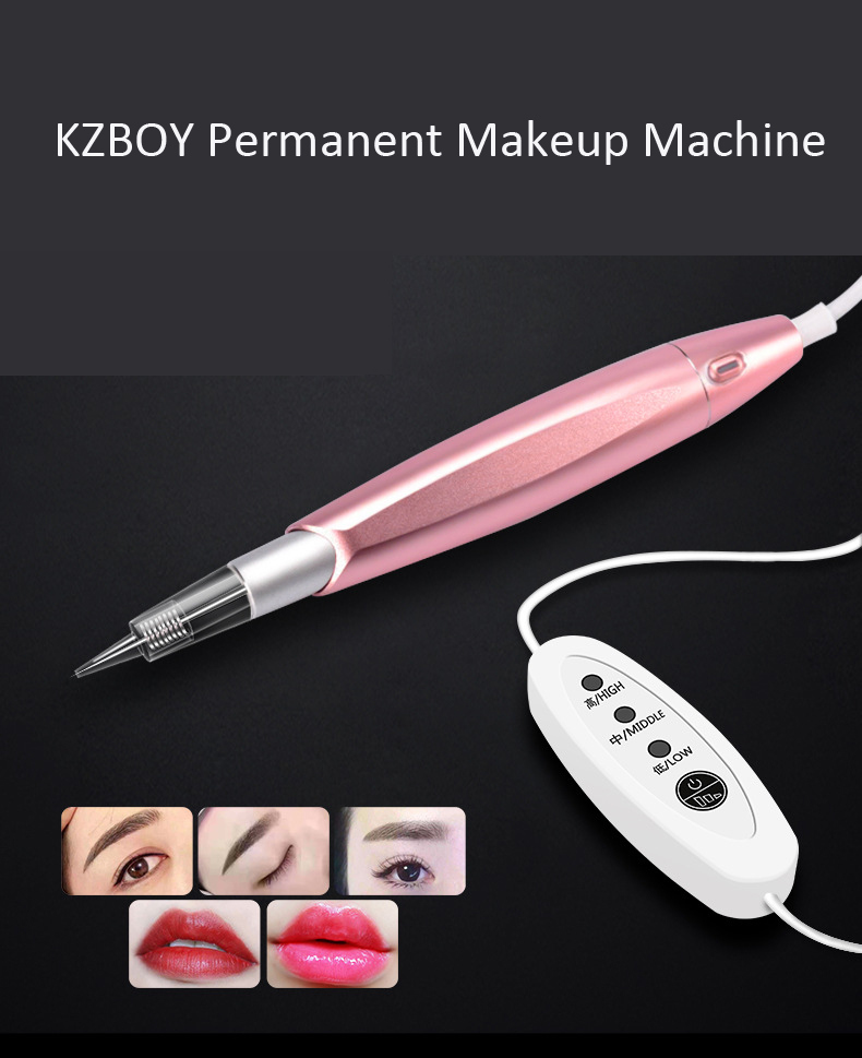 Advanced High Quality Permanent Tattoo Pen Kit with Cartridge Needle for Eyebrow Permanent Makeup