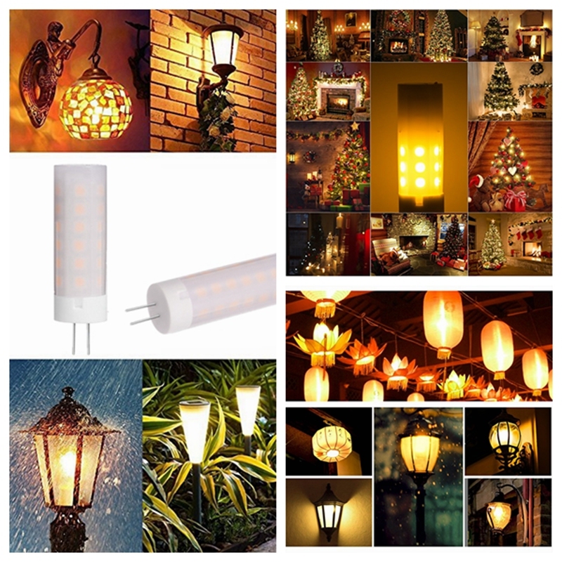 G4 2W 1700K True Fire Color LED Flickering Flame Bulb for Holiday Decorative