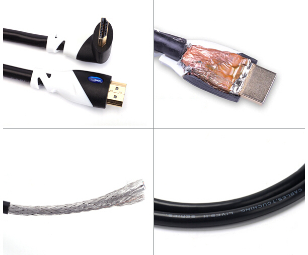 Zinc Alloy Metal Shell HDMI Cable 4K 2.0 3D