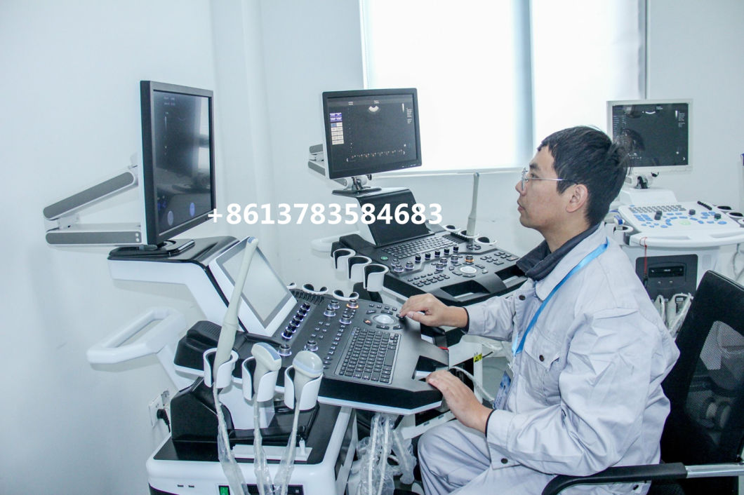 Ce Approved Trolley 4D Color Doppler Ultrasound Scanner for Gynecology