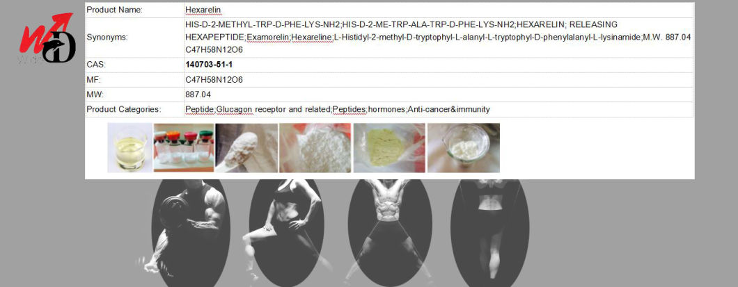 Polypeptides Pure Release Hormone Peptides 2mg/Vial Hexarelin