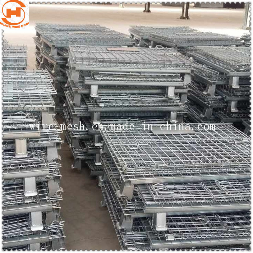 Galvanized Folded Wire Mesh Container