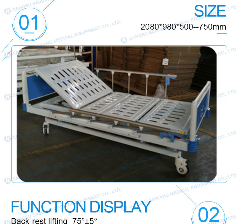 Used Manual Hospital Patient Sick Bed