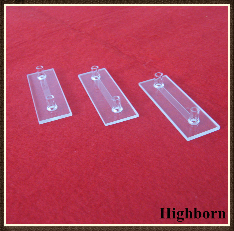 Top Selling Customized Flow Quartz Cuvette Cell with Side Tubes