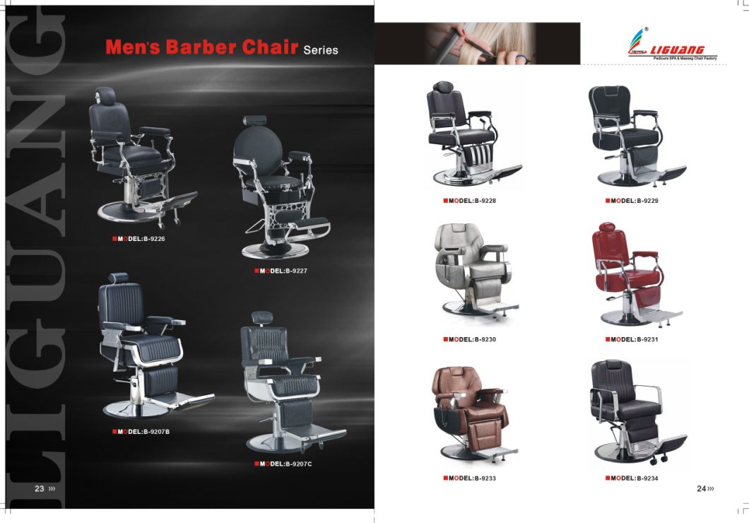 Barber Chair with White Accent Heavy Duty Salon Chair