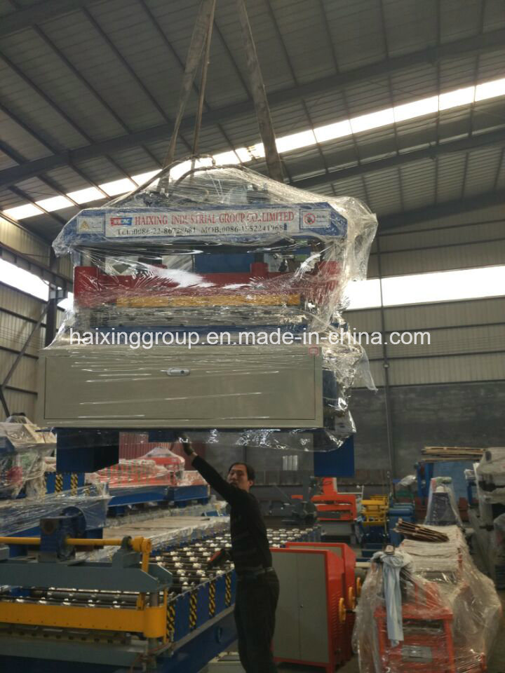 Aluminium Roofing Panels Roll Forming Trapezoidal Sheet Crimping Machine