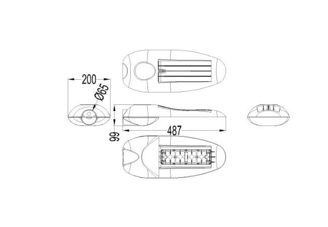 Energy Saving 30 Watt LED Street Light IP66 Waterproof