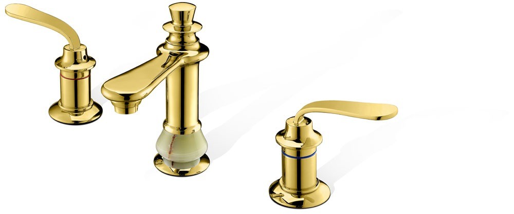Three Hose Double Lever Bathroom Faucet for Basin