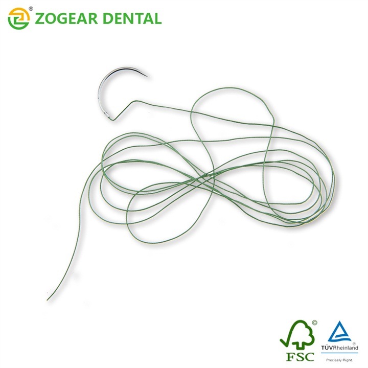 Bd004-4 Zogear Non Absorbable Polyester Suture Needle with Thread