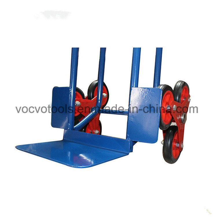 200kg Heavy Duty Six Wheel Hand Cart for Climbing Stairs Tool Trolley