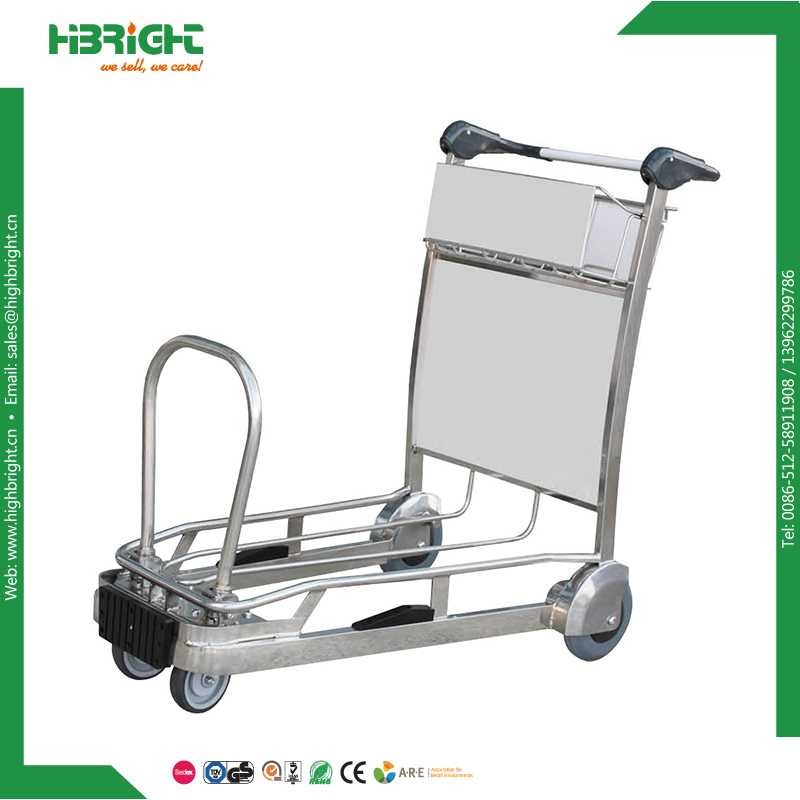 Airport Passenger Baggage Luggage Cart Trolley with Brake