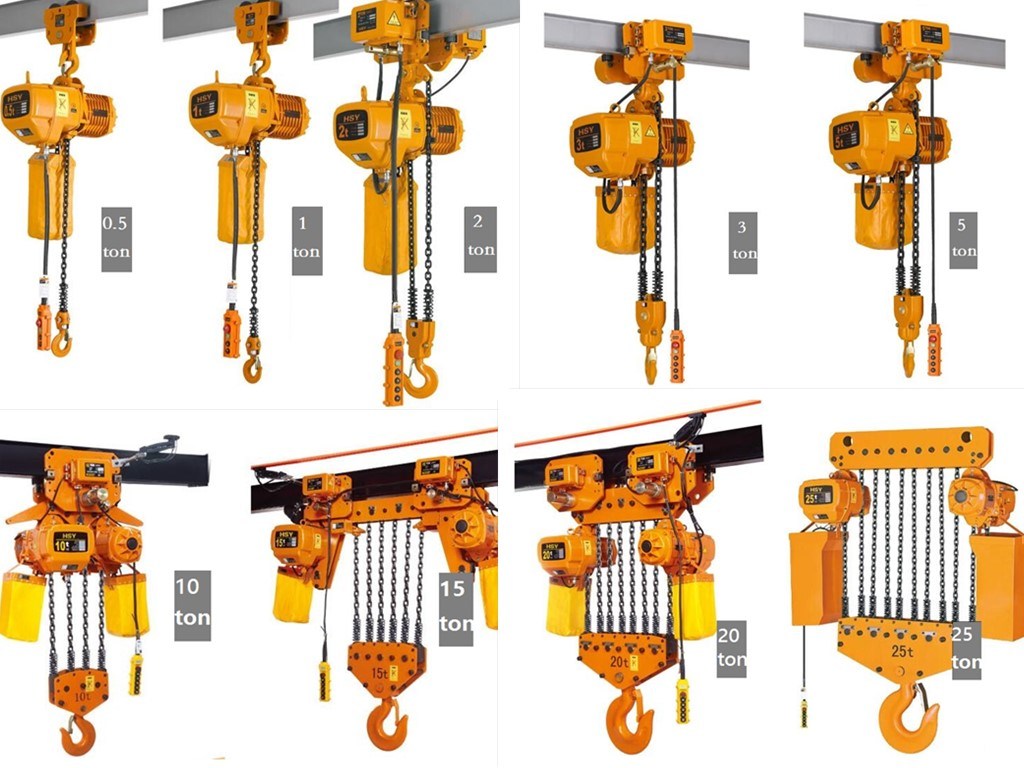 380V 3 Phase Electric Chain Hoist with Hand Trolley for Lifting Winch