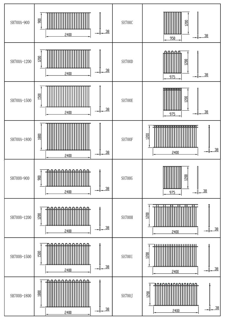 Supplying High Quality Extruded Aluminum Profile Used Aluminum Fence