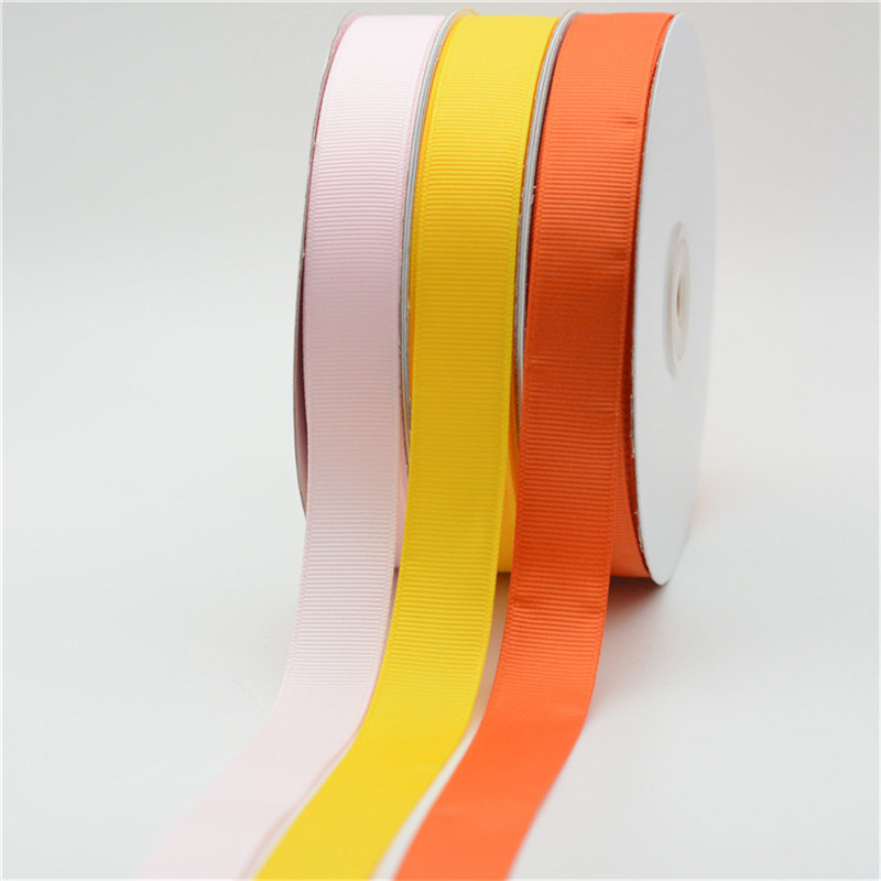 Colorful Satin Printed Logo Wholesale Grosgrain Ribbon