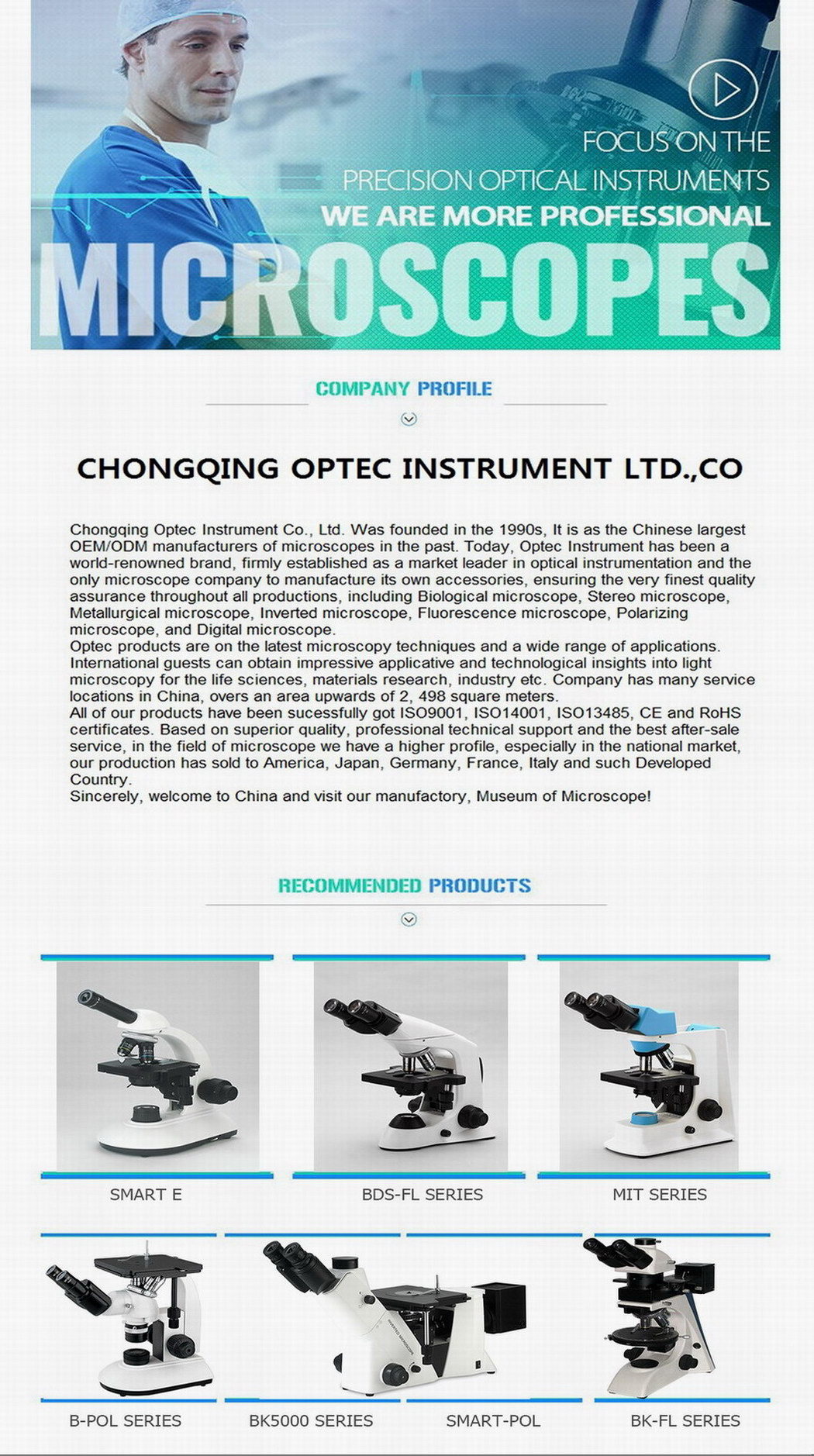 Compound Microscope Magnification Polarizing Microscope for Sale
