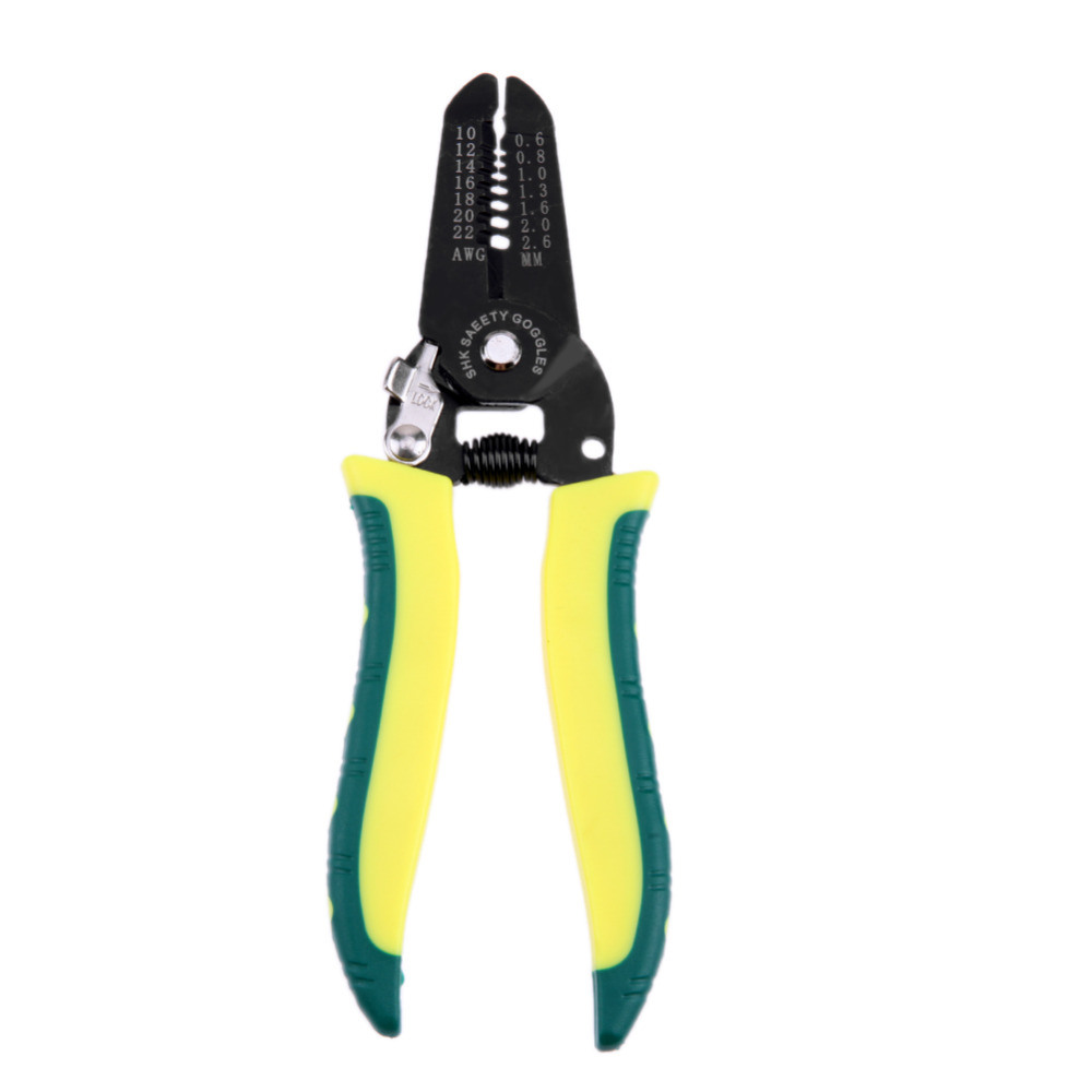 Portable Wire Stripper Pliers Crimper Cable Stripping Crimping Cutter Multi Hand Tool with Manganese Steel for Electrical Th4