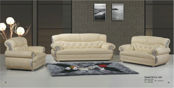 Wholesale Price China Exporting Hotel Furniture PU Leather Sofa (A-16)