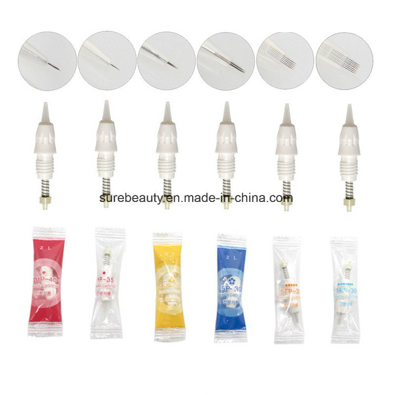 Rose Golden Charmant Three Machine Kits Candy Cartridge Needles for Microblading Tattoo Permanent Makeup