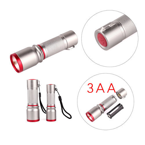 5W Aluminum COB LED Flashlight (11-JB1801 3AA)