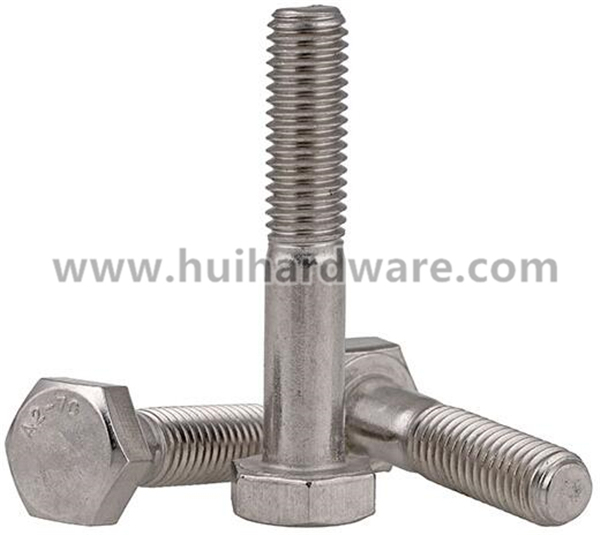 SUS 304 Half Threaded Hex Bolts DIN931