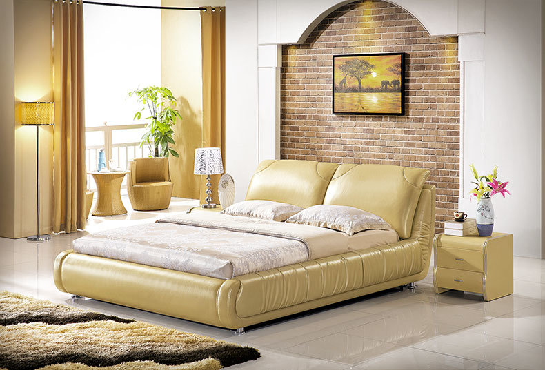 A935 Simple Modern Leather New Design Bed