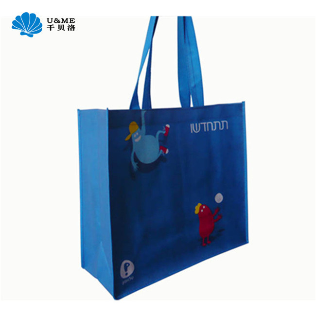 PP Laminated Non Woven Basket Supermarket Shopping Bag