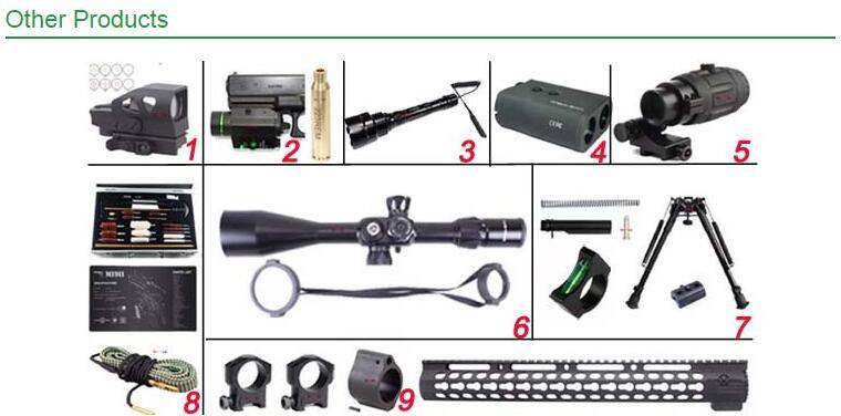 Vector Optics Nightbeat Best Rechargeable LED Tactical Lights Hunting Flashlight with Mount & Sling & Wire Cable Switch