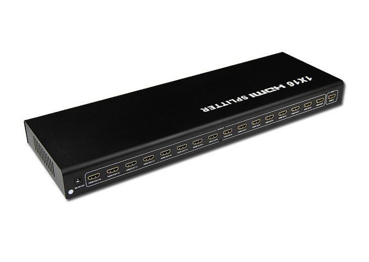 Full-HD 1080P HDMI 1X16 Splitter Mediamarket with 16port Splitter Extender Switcher