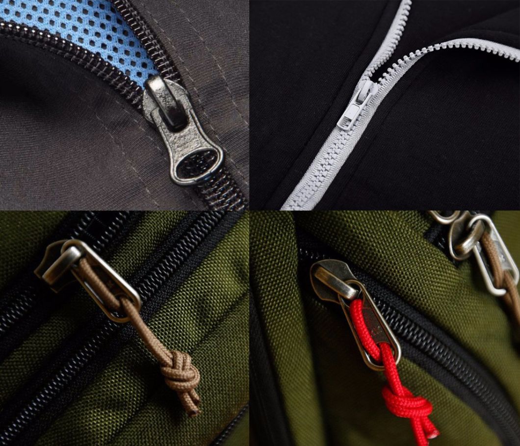 Fancy Coil Metal Double Side Zipper