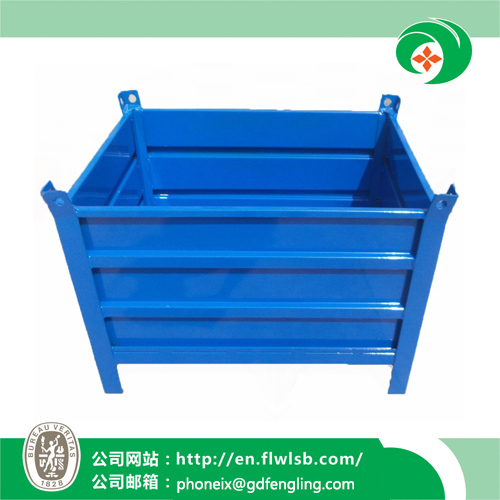 Foldable Metal Storage Container for Transportation with Ce