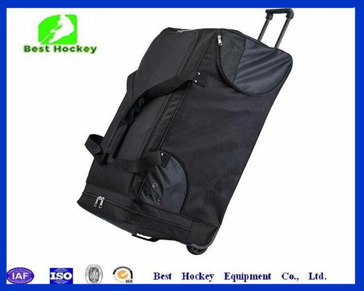 Heavy Duty Double Zippers Wheeled Ice Hockey Bags