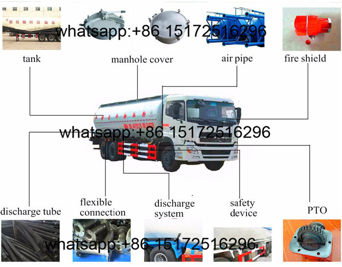 Dongfeng 6*4 Bulk Cement Truck with Tank Volume 26cbm-32cbm