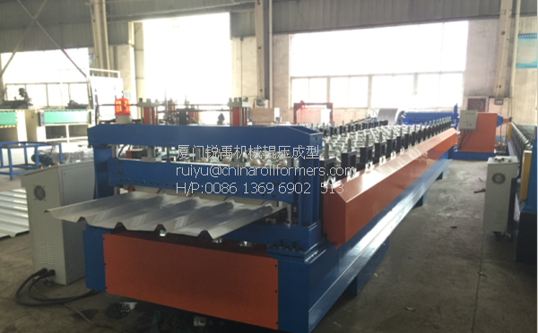 Metal Steel Trapezoidal Roofing Panel Roll Forming Machine Metal Roof Sheet Rolling Forming Line