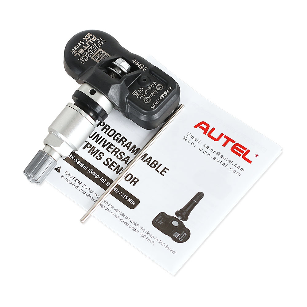 Original Autel Tire Programming TPMS 315/433MHz Sensor Supports Tire Programming Use & Autel Tpmspad Car Diagnostic Tools