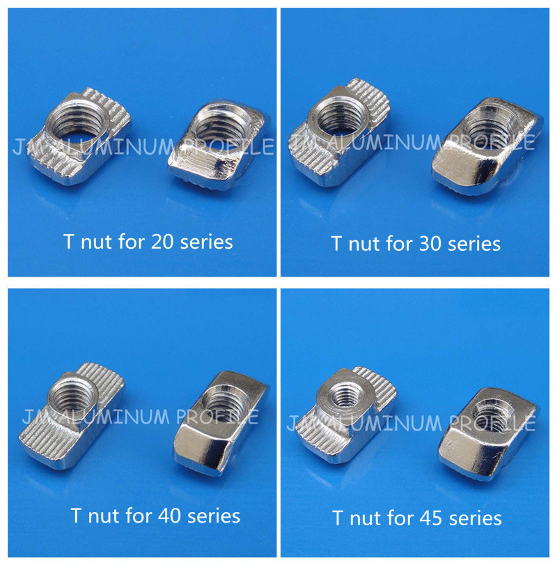 T Nuts, T Slot Nut Hammer Head Nut for Aluminum Profile Fastener