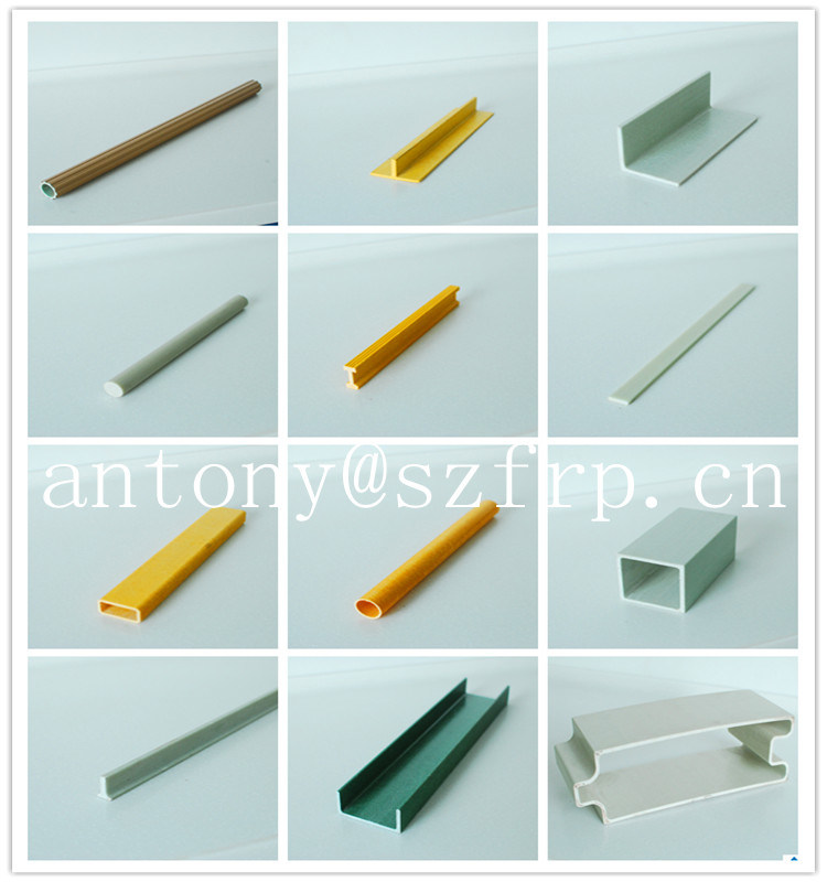 Fiberglass Pultruded Profiles, FRP/GRP Square Tube