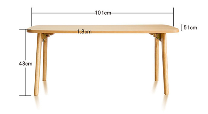 Collapsible Solid Wood Small Tea Table